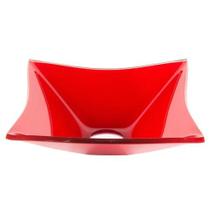 Cuba de vidro quadrada 31cm vermelho ferrari Cuba de vidro quadrada 31cm vermelho ferrari