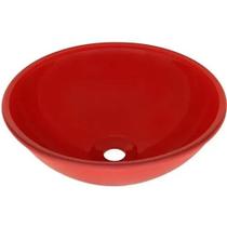 Cuba de Vidro Redonda 290mm Vermelha - 554 - PRISMATIC