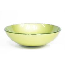 Cuba de vidro redonda 31cm verde oliva Cuba de vidro redonda 31cm verde oliva
