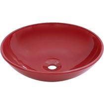 Cuba de Vidro Redonda 350mm Vermelha - 574 - PRISMATIC