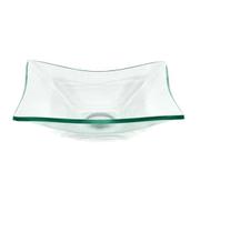 Cuba De Vidro Retangular 39Cm Jateada