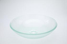 Cuba de Vidro Texturizada de Sobrepor (Sem aba) 29cm