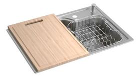 Cuba Deca Cozinha Retangular Facile Com Deck E Acessórios 60x40cm Cinza