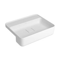 Cuba Deca de Semiencaixe Retangular com Mesa 50cm Branco