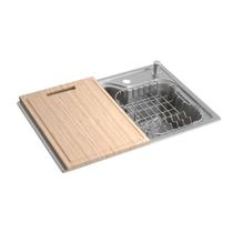 Cuba Deca Facile 60x40 CC.660.60.DKAC.INX Inox Escovado com Acessórios