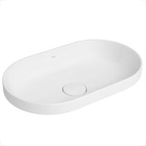 Cuba deca sobrepor oval l.24050.17 branca 50cm Cuba deca sobrepor oval l.24050.17 branca 50cm