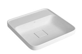 Cuba Deca Sobrepor Quadrada Com Mesa 40Cm Branca