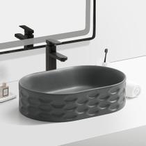 Cuba Deend De Cerâmica Circolare Luna P/ Banheiro 54x36x13cm Cuba Deend De Cerâmica Circolare Luna P/ Banheiro 54x36x13cm