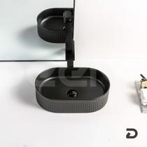 Cuba Deend De Cerâmica Circolare Para Banheiro 55x36x15 Cm Cuba Deend De Cerâmica Circolare Para Banheiro 55x36x15 Cm