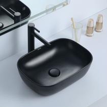 Cuba Deend De Cerâmica CurvaNero Para Banheiro 50x40x14cm Cuba Deend De Cerâmica CurvaNero Para Banheiro 50x40x14cm