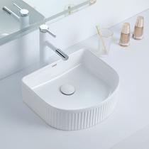 Cuba Deend De Cerâmica Curvezza Di Rilievo Banheiro 40x35x13 cm Cuba Deend De Cerâmica Curvezza Di Rilievo Banheiro 40x35x13 cm