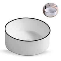 Cuba Deend De Cerâmica Perla Biana Para Banheiro 41x41x15 cm Cuba Deend De Cerâmica Perla Biana Para Banheiro 41x41x15 cm