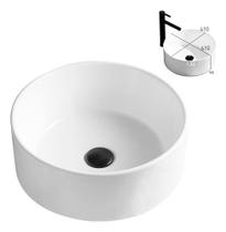 Cuba Deend De Cerâmica Perla Bianca Para Banheiro 41x41x16cm Cuba Deend De Cerâmica Perla Bianca Para Banheiro 41x41x16cm