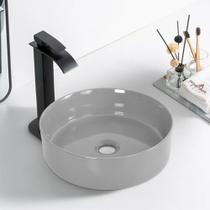 Cuba Deend De Cerâmica Perla Grigia Para Banheiro 36x36x12cm Cuba Deend De Cerâmica Perla Grigia Para Banheiro 36x36x12cm