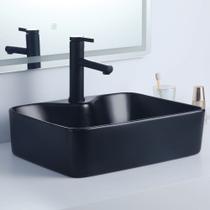 Cuba Deend De Cerâmica PrismaNero Para Banheiro 48x37x13cm