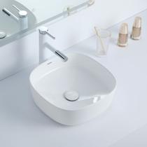 Cuba Deend De Cerâmica Quadrina MorbidaLuce Banheiro 37x37x14cm Cuba Deend De Cerâmica Quadrina MorbidaLuce Banheiro 37x37x14cm