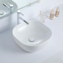 Cuba Deend De Cerâmica Quadrina Ovale Para Banheiro 42x42x13cm Cuba Deend De Cerâmica Quadrina Ovale Para Banheiro 42x42x13cm