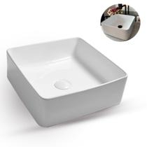 Cuba Deend De Cerâmica Quadrina Para Banheiro 37x37 cm Cuba Deend De Cerâmica Quadrina Para Banheiro 37x37 cm