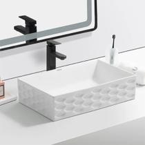 Cuba Deend De Cerâmica Rettangolo Luna Banheiro 55x36x14 Cm Cuba Deend De Cerâmica Rettangolo Luna Banheiro 55x36x14 Cm