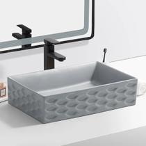 Cuba Deend De Cerâmica Rettangolo Luna P Banheiro 55x36x14cm Cuba Deend De Cerâmica Rettangolo Luna P Banheiro 55x36x14cm