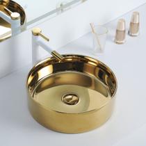 Cuba Deend De Cerâmica Rotonda AureaLuce Banheiro 40x40x13cm Cuba Deend De Cerâmica Rotonda AureaLuce Banheiro 40x40x13cm