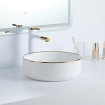 Cuba Deend De Cerâmica Rotonda DoratoLuce Banheiro 40x40x12