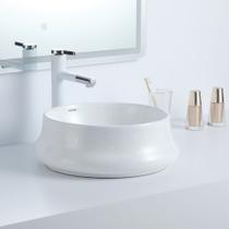 Cuba Deend De Cerâmica Rotonda OndinaLuce Banheiro 35x35x14cm Cuba Deend De Cerâmica Rotonda OndinaLuce Banheiro 35x35x14cm