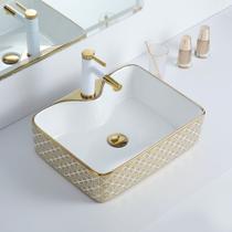 Cuba Deend De Cerâmica TramaDorata Para Banheiro 49x38x14cm Cuba Deend De Cerâmica TramaDorata Para Banheiro 49x38x14cm