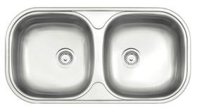 Cuba Dupla 72x34cm Em Aço Inox Acetinado Tramontina Isis