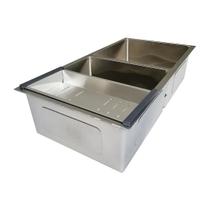 Cuba Dupla Cozinha Embutir Ou Sobrepor Gourmet 86X44 - Prata