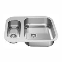 Cuba Dupla Cozinha Gourmet Aço Inox Alto Brilho 58,7X40x15cm