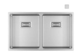 Cuba Dupla de Cozinha Wish 75 Inox 745X440X201