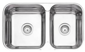 Cuba Dupla De Embutir Ou Sobrepor Aço Inox Polido 69x40 Cm Tramontina Isis