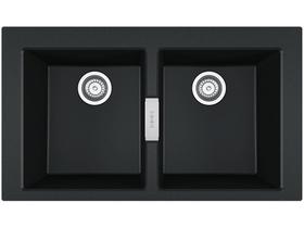 Cuba Dupla de Sobrepor 86x51x20cm Sirius 620 Tectonite Carbono Franke Cuba Dupla de Sobrepor 86x51x20cm Sirius 620 Tectonite Carbono Franke