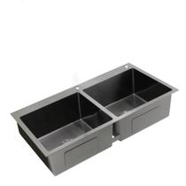 Cuba Dupla Gourmet em Aço Inox 304 Nano Black Guimmis.casa