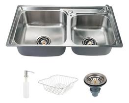 Cuba Dupla Gourmet Potiguara 43x78cm Inox 201 Pingoo.casa Cuba Dupla Gourmet Potiguara 43x78cm Inox 201 Pingoo.casa