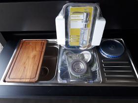 Cuba Dupla Inox Debacco C/ Lixeira , Acessorios e Tabua de corte 20.03.20229