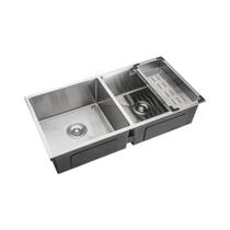 Cuba Dupla Para Cozinha Gourmet Aço Inox 304 Tukano 86x44 cm Pingoo.casa - Prata
