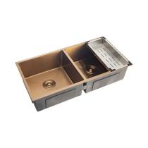 Cuba Dupla Para Cozinha Gourmet Inox Tukano Pingoo.Casa - Dourado Rose