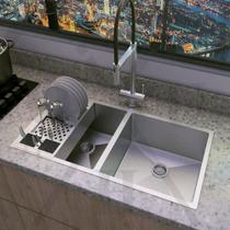 Cuba Dupla Para Cozinha Pia Dupla Aço Inox Acessórios Escorredor Cuba Dupla Para Cozinha Pia Dupla Aço Inox Acessórios Escorredor