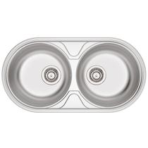 Cuba Dupla Sobrepor Luna Duo Aço Inox Acetinado 2C 36BS - Tramontina 94035/102 Cuba Dupla Sobrepor Luna Duo Aço Inox Acetinado 2C 36BS - Tramontina 94035/102