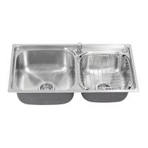 Cuba em Aço inox com Válvula, Dispenser e Cesto Cozinha Área Gourmet Marca Inovartte ICB07
