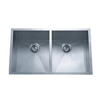 Cuba Embutir Aço Inox Baikal Dupla c/Válvula 4,5 74x51 Fosco - Dax - DAX-0014-BK-ST - Unitário
