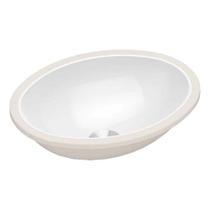 Cuba Embutir Celite Oval 49,5x33,0cm sem Mesa e sem Ladrão Branco
