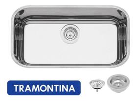 Cuba embutir cozinha Tramontina Prime em aço inox alto brilho 56x34 cm