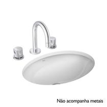 Cuba Embutir Oval 390x305mm Branco Gelo - DECA Altura 145mm Cuba Embutir Oval 390x305mm Branco Gelo - DECA Altura 145mm