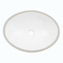 Cuba embutir para banheiro em louça cuba oval 39x30 cm branca
