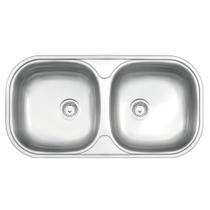 Cuba embutir/sobrepor Tramontina Isis 2C 34 BS inox 78x40 cm