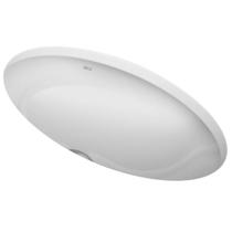 Cuba embutir univ oval 400x300mm-branco