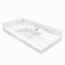 Cuba Esculpida Em Porcelanato 60x40x15 Com Kit Instalação cor:calacata Cuba Esculpida Em Porcelanato 60x40x15 Com Kit Instalação cor:calacata